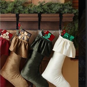 Elegant Velvet Stocking Set